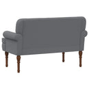 Lænestol med knap tufting Grå 120 x 65 x 77 cm Kunstlæder