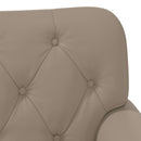 Lænestol med knap tufting Cappuccino 120 x 65 x 77 cm