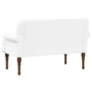 Lænestol med knap tufting Hvid 120 x 65 x 77 cm Kunstlæder