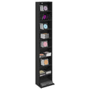 CD Skab Sort eg 33 x 23,5 x 175 cm Konstrueret træ