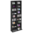 CD Skab 2 stk. Sort eg 33 x 23,5 x 175 cm Konstrueret træ