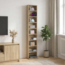 CD Skab Sonoma-eg 33 x 23,5 x 175 cm Konstrueret træ