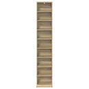 CD Skab Sonoma-eg 33 x 23,5 x 175 cm Konstrueret træ