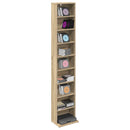CD Skab Sonoma-eg 33 x 23,5 x 175 cm Konstrueret træ