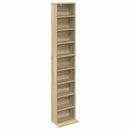 CD Skab 2 stk. Sonoma-eg 33 x 23,5 x 175 cm Konstrueret træ