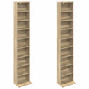 CD Skab 2 stk. Sonoma-eg 33 x 23,5 x 175 cm Konstrueret træ