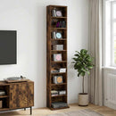 CD Skab Røget eg 33 x 23,5 x 175 cm Konstrueret træ