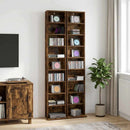 CD Skab 2 stk. Røget eg 33 x 23,5 x 175 cm Konstrueret træ