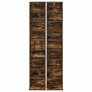 CD Skab 2 stk. Røget eg 33 x 23,5 x 175 cm Konstrueret træ