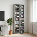 CD Skab 2 stk. Grå Sonoma 33 x 23,5 x 175 cm Konstrueret træ