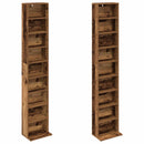 CD Skab 2 stk. Gammelt træ 33 x 23,5 x 175 cm Konstrueret træ