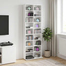 CD Skab Hvid 65 x 23,5 x 175 cm Konstrueret træ