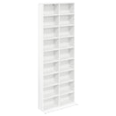CD Skab Hvid 65 x 23,5 x 175 cm Konstrueret træ