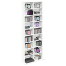 CD Skab Hvid 65 x 23,5 x 175 cm Konstrueret træ