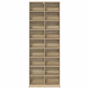 CD Skab Sonoma-eg 65 x 23,5 x 175 cm Konstrueret træ