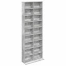 CD Skab Betongrå 65 x 23,5 x 175 cm Konstrueret træ