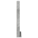 CD Skab Betongrå 65 x 23,5 x 175 cm Konstrueret træ