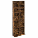 CD Skab Røget eg 65 x 23,5 x 175 cm Konstrueret træ