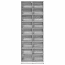 CD Skab Grå Sonoma 65 x 23,5 x 175 cm Konstrueret træ