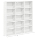 CD Skab Hvid 96 x 23,5 x 97,5 cm Konstrueret træ