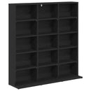 CD Skab Sort eg 96 x 23,5 x 97,5 cm Konstrueret træ