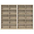 CD Skab 2 stk. Sonoma-eg 65 x 23,5 x 97,5 cm Konstrueret træ