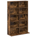 CD Skab Røget eg 65 x 23,5 x 97,5 cm Konstrueret træ