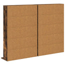 CD Skab 2 stk. Røget eg 65 x 23,5 x 97,5 cm Konstrueret træ