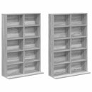 CD Skab 2 stk. Grå Sonoma 65 x 23,5 x 97,5 cm Konstrueret træ