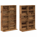 CD Skab 2 stk. Gammelt træ 65 x 23,5 x 97,5 cm Konstrueret træ