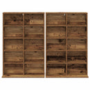 CD Skab 2 stk. Gammelt træ 65 x 23,5 x 97,5 cm Konstrueret træ