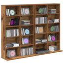 CD Skab 2 stk. Gammelt træ 65 x 23,5 x 97,5 cm Konstrueret træ