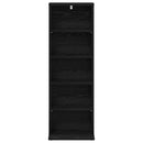 CD Skab Sort eg 33 x 23,5 x 97,5 cm Konstrueret træ