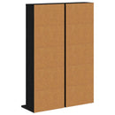 CD Skab 2 stk. Sort eg 33 x 23,5 x 97,5 cm Konstrueret træ