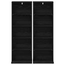 CD Skab 2 stk. Sort eg 33 x 23,5 x 97,5 cm Konstrueret træ