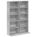 CD Skab 2 stk. Betongrå 33 x 23,5 x 97,5 cm Konstrueret træ