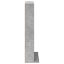 CD Skab 2 stk. Betongrå 33 x 23,5 x 97,5 cm Konstrueret træ