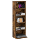CD Skab Røget eg 33 x 23,5 x 97,5 cm Konstrueret træ