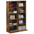 CD Skab 2 stk. Røget eg 33 x 23,5 x 97,5 cm Konstrueret træ