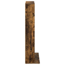 CD Skab 2 stk. Røget eg 33 x 23,5 x 97,5 cm Konstrueret træ