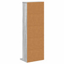 CD Skab Grå Sonoma 33 x 23,5 x 97,5 cm Konstrueret træ