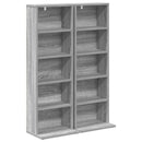 CD Skab 2 stk. Grå Sonoma 33 x 23,5 x 97,5 cm Konstrueret træ