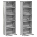 CD Skab 2 stk. Grå Sonoma 33 x 23,5 x 97,5 cm Konstrueret træ