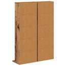 CD Skab 2 stk. Gammelt træ 33 x 23,5 x 97,5 cm Konstrueret træ