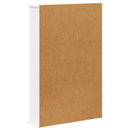 CD Skab Hvid 60 x 17 x 92 cm Konstrueret træ