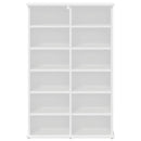CD Skab Hvid 60 x 17 x 92 cm Konstrueret træ