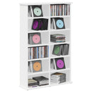 CD Skab Hvid 60 x 17 x 92 cm Konstrueret træ
