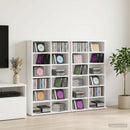 CD Skab 2 stk. Hvid 60 x 17 x 92 cm Konstrueret træ