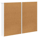 CD Skab 2 stk. Hvid 60 x 17 x 92 cm Konstrueret træ