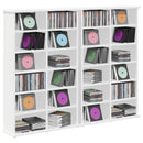 CD Skab 2 stk. Hvid 60 x 17 x 92 cm Konstrueret træ